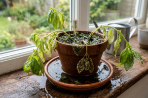 Como salvar uma planta encharcada